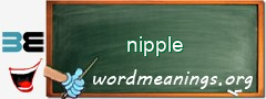 WordMeaning blackboard for nipple